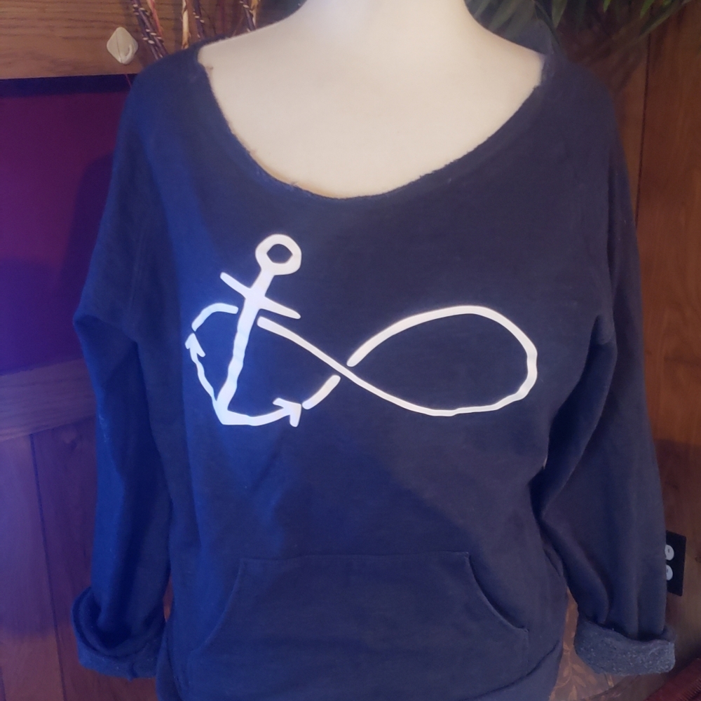 Off shoulder sweatshirt